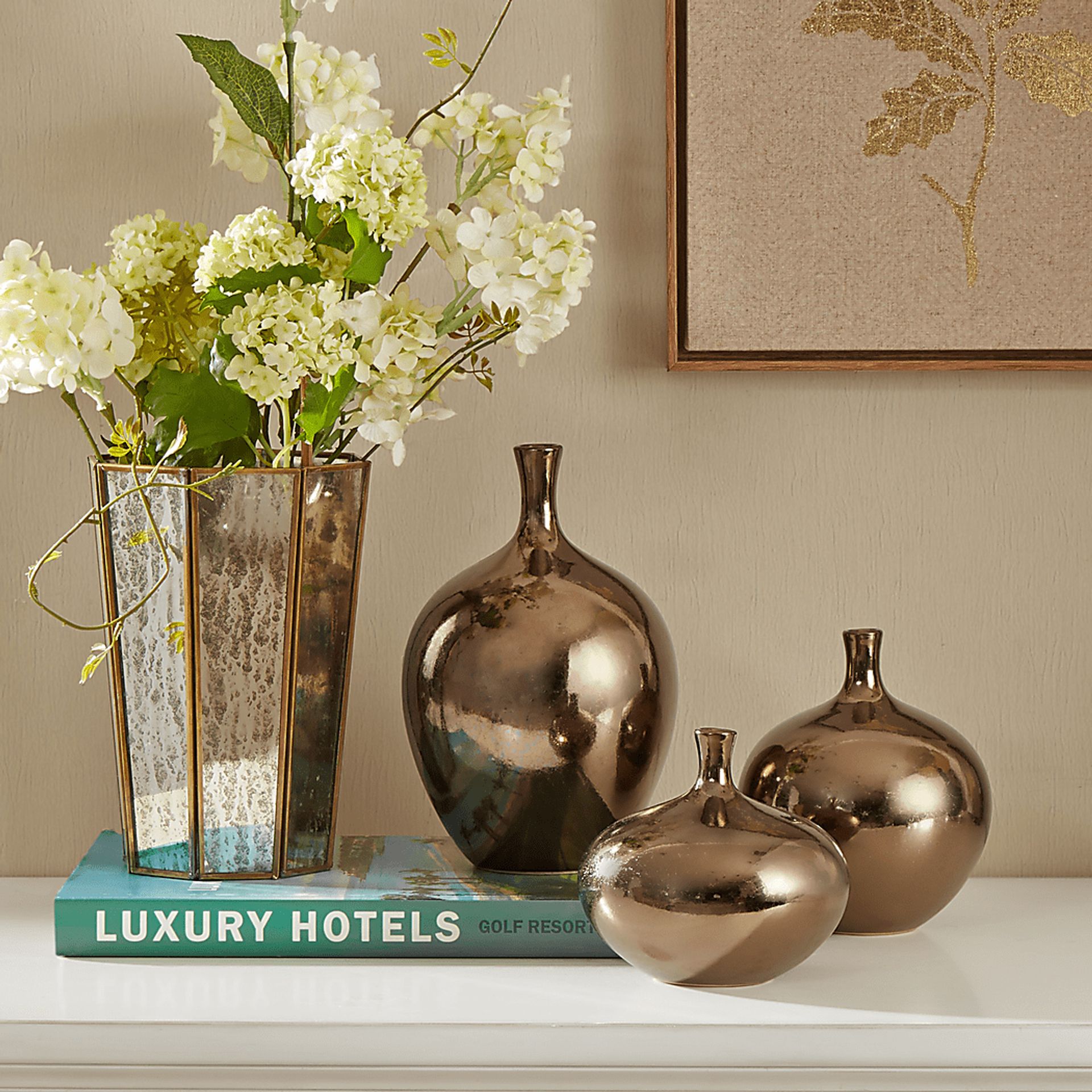 Jagaden Bronze Vase, Set of 3 - Image 2