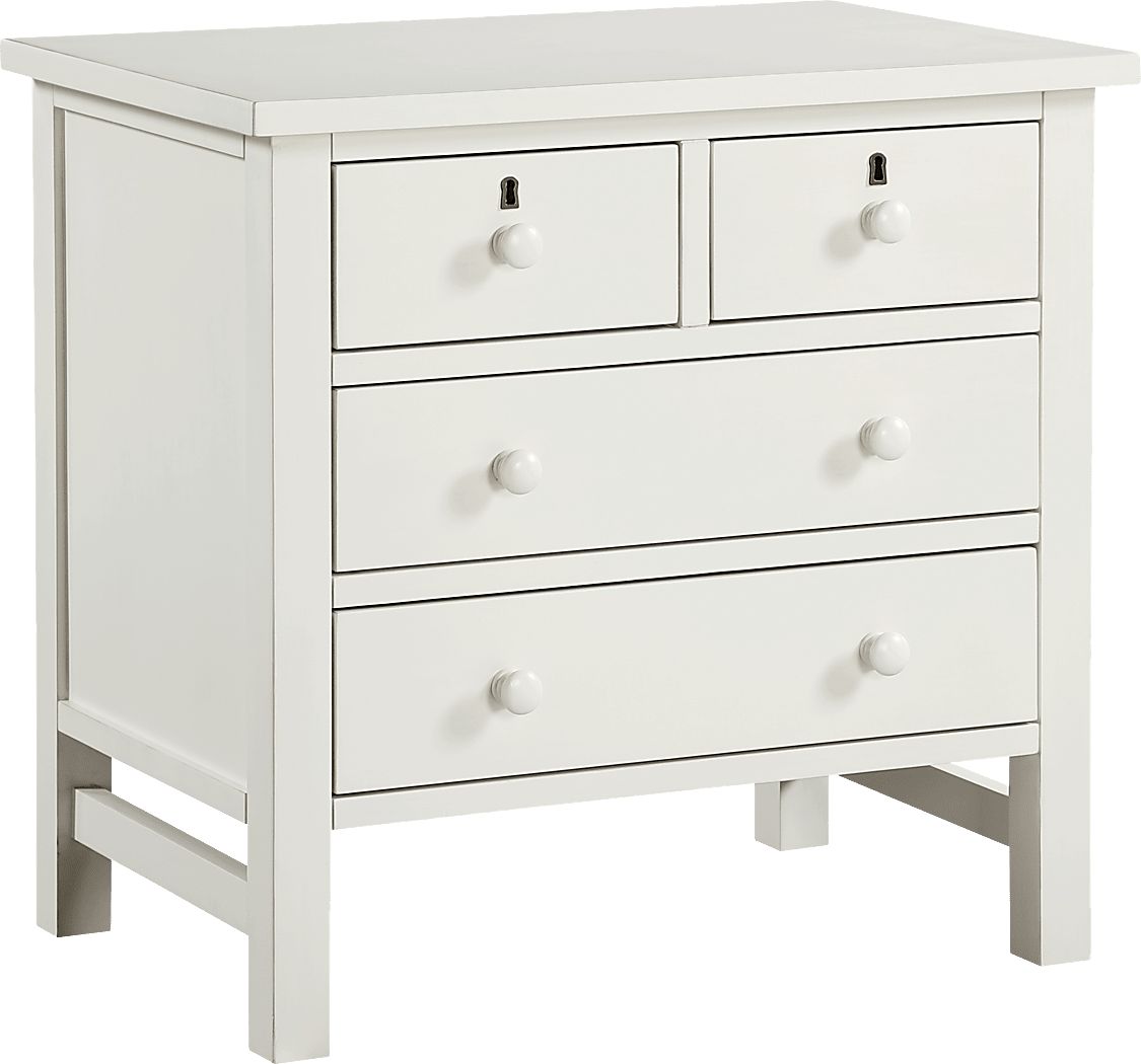 Jahkay White Nightstand