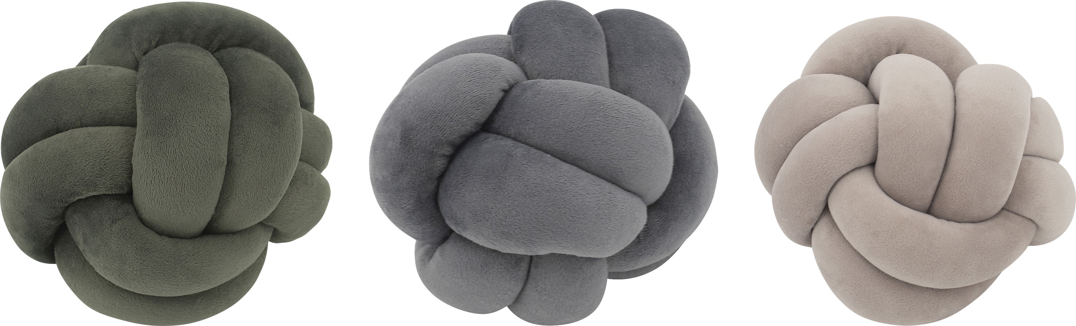 Jahrom Gray Knots, Set of 3