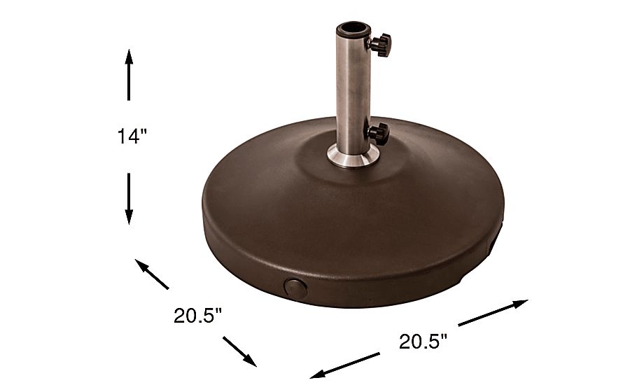 Jaida 80 lb. Free Standing Umbrella Base With Wheel - Thumbnail 3