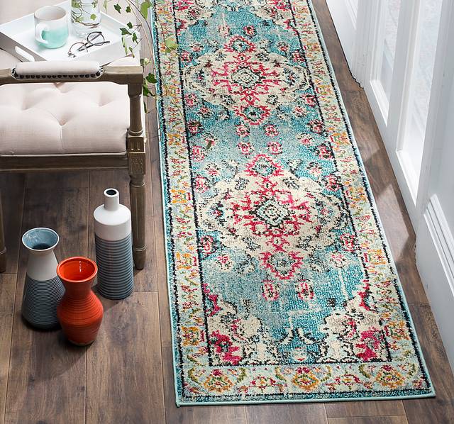 Jailyn Blue 2'2 x 10' Runner Rug - Thumbnail - Image 2