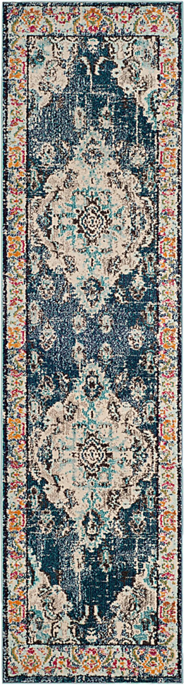 Jailyn Navy 2'2 x 10' Runner Rug - Thumbnail - Image 1