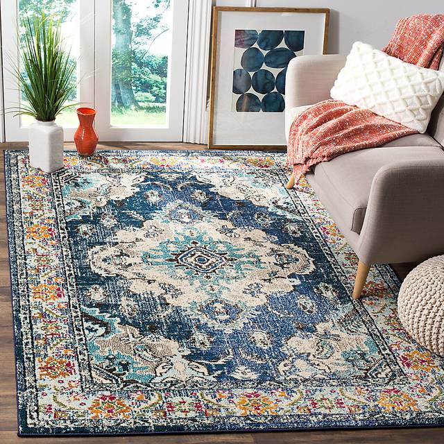 Jailyn Navy 5'1 x 7'7 Rug - Thumbnail - Image 3