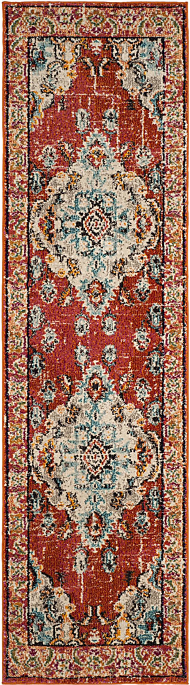 Jailyn Orange 2'2 x 10' Runner Rug - Thumbnail - Image 1