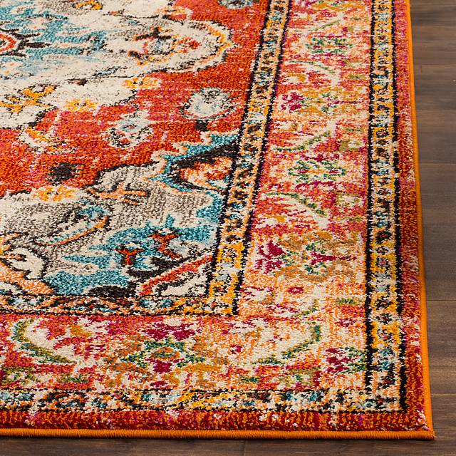 Jailyn Orange 5'1 x 7'7 Rug - Thumbnail - Image 2