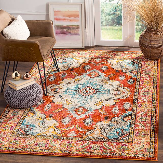 Jailyn Orange 5'1 x 7'7 Rug - Thumbnail - Image 3