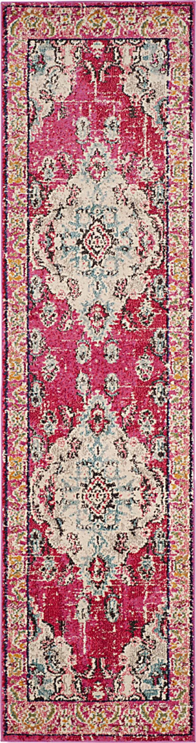 Jailyn Pink 2'2 x 10' Rug - Thumbnail - Image 1