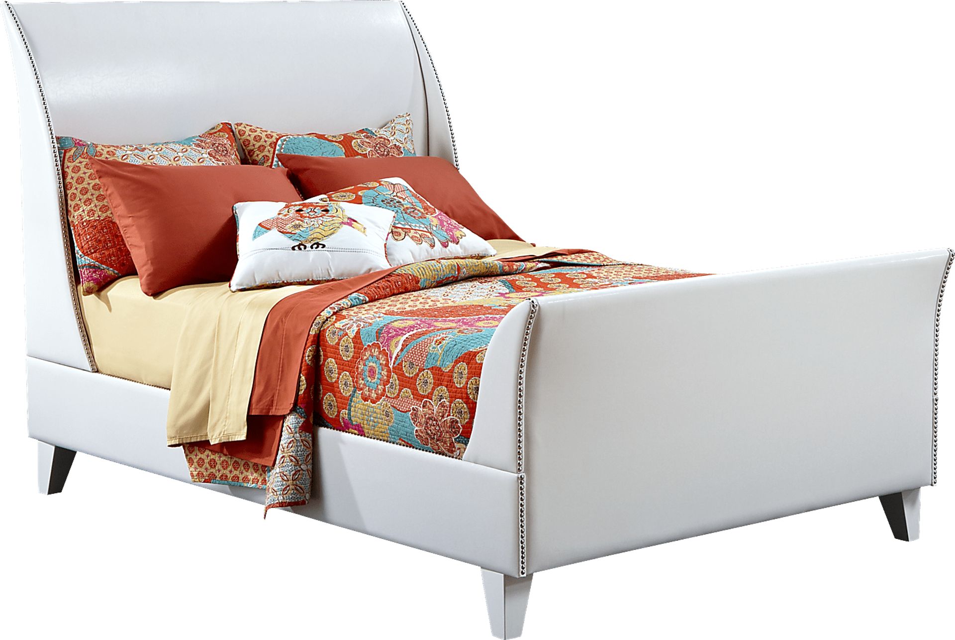 Jaime Jubilee Orange Full Quilt Set - Image 2