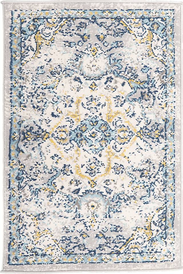 Jaimin Blue 2' x 3' Rug - Thumbnail - Image 1