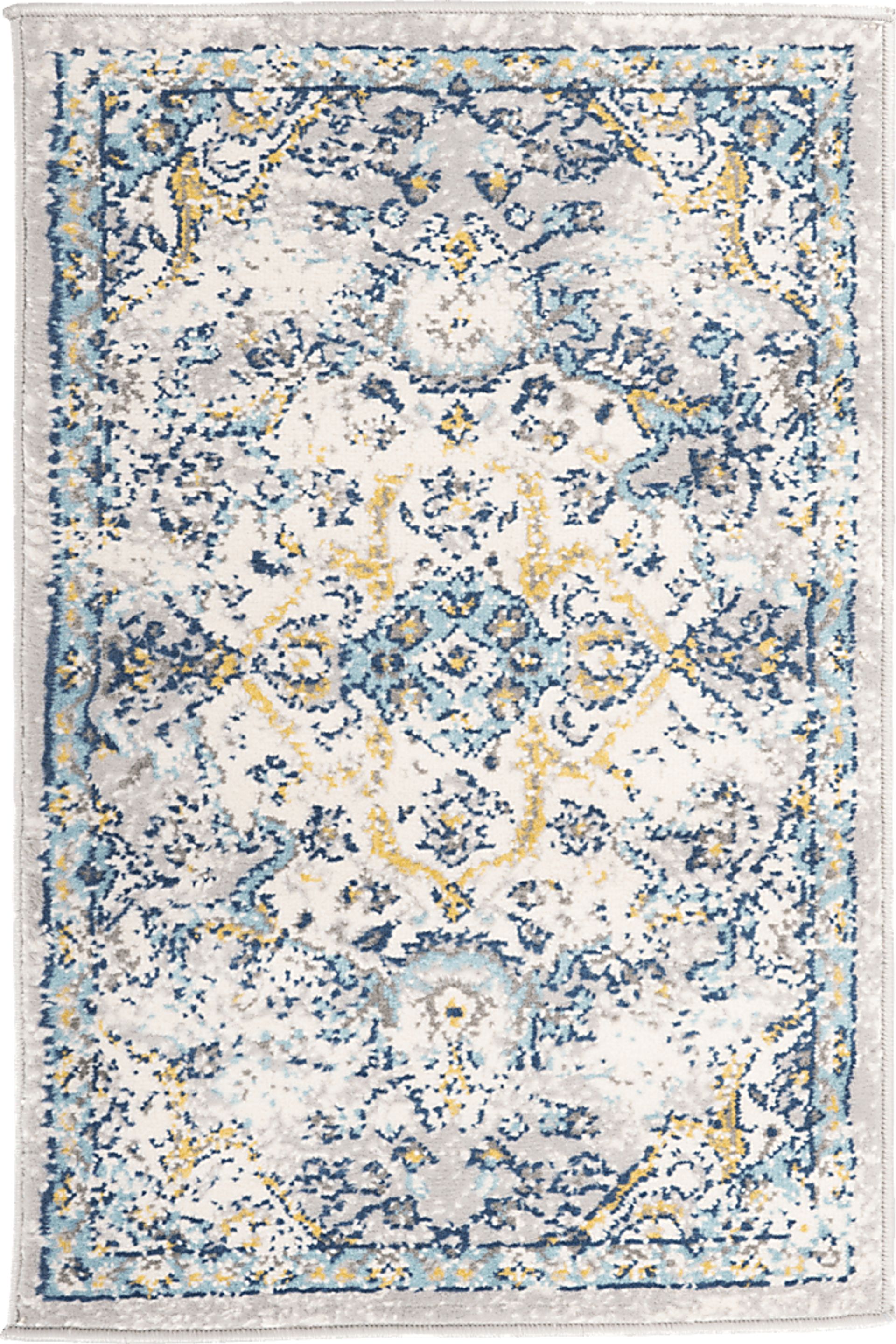 Jaimin Blue 2' x 3' Rug - Image 1