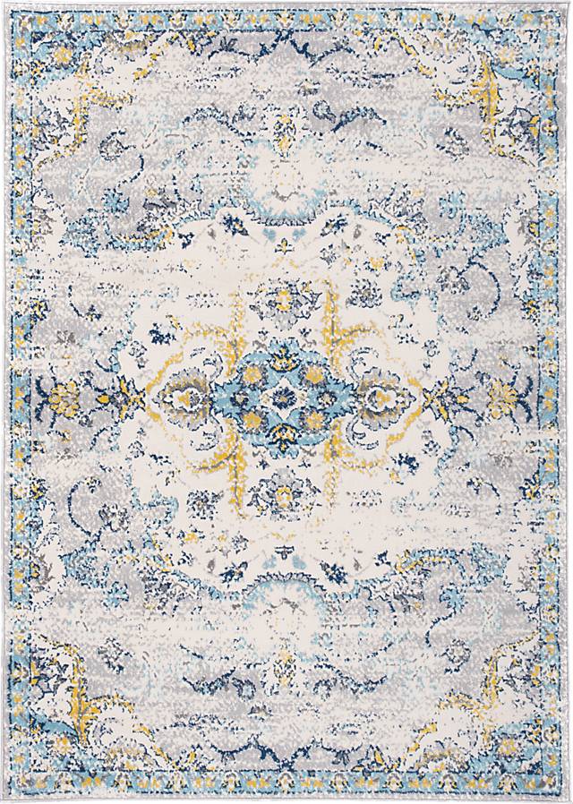 Jaimin Blue 8' x 10' Rug - Thumbnail - Image 1