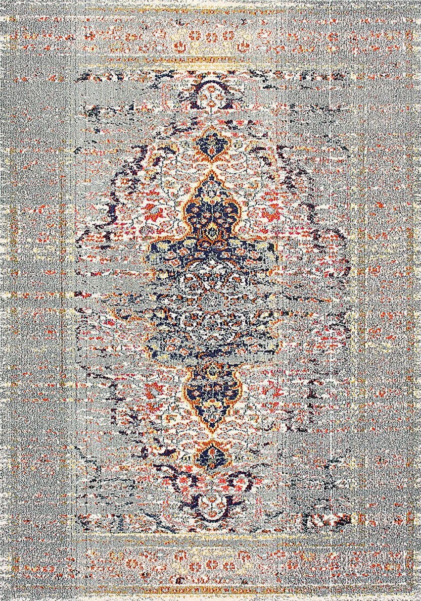 Jaivira Gray 3' x 5' Rug
