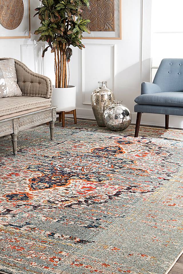 Jaivira Gray 5' x 8' Rug - Thumbnail - Image 2