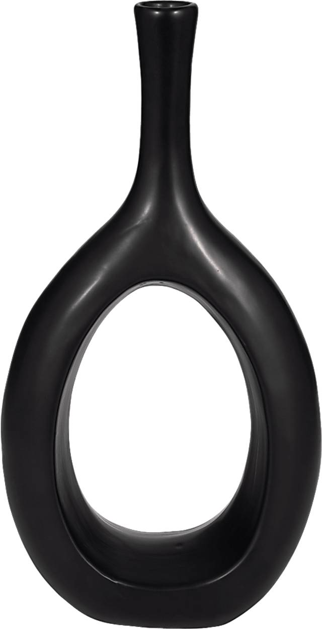 Jakesway Black 12 in. Vase - Thumbnail - Image 1