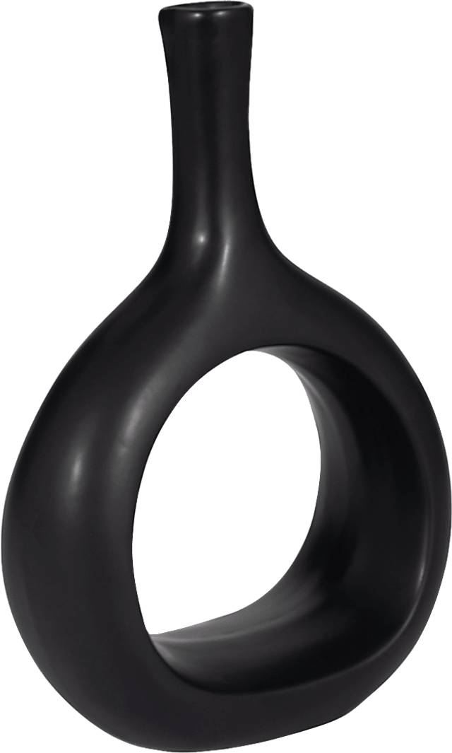 Jakesway Black 9 in. Vase - Thumbnail - Image 4