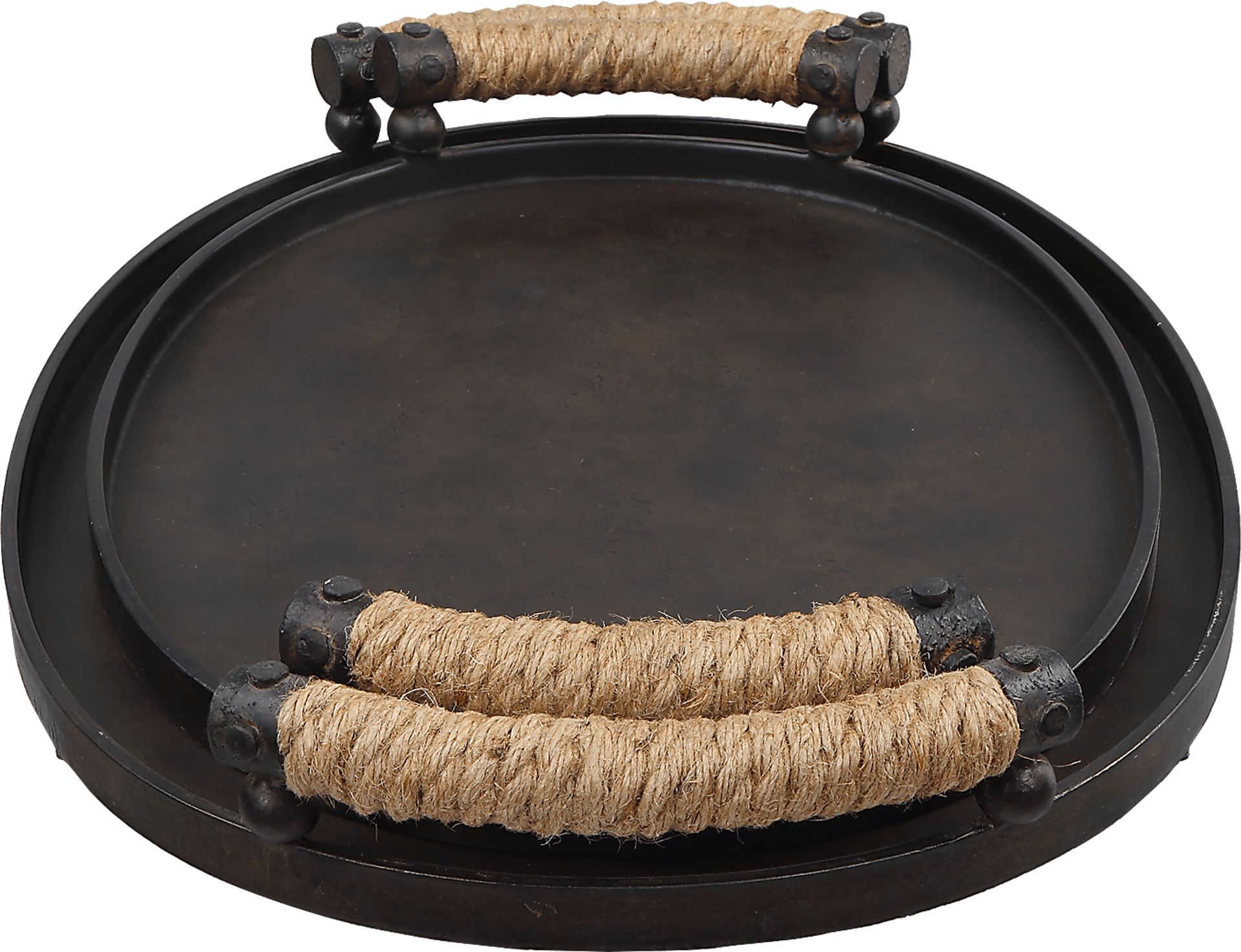 Jaky Bronze Trays, Set of 2 - Image 5