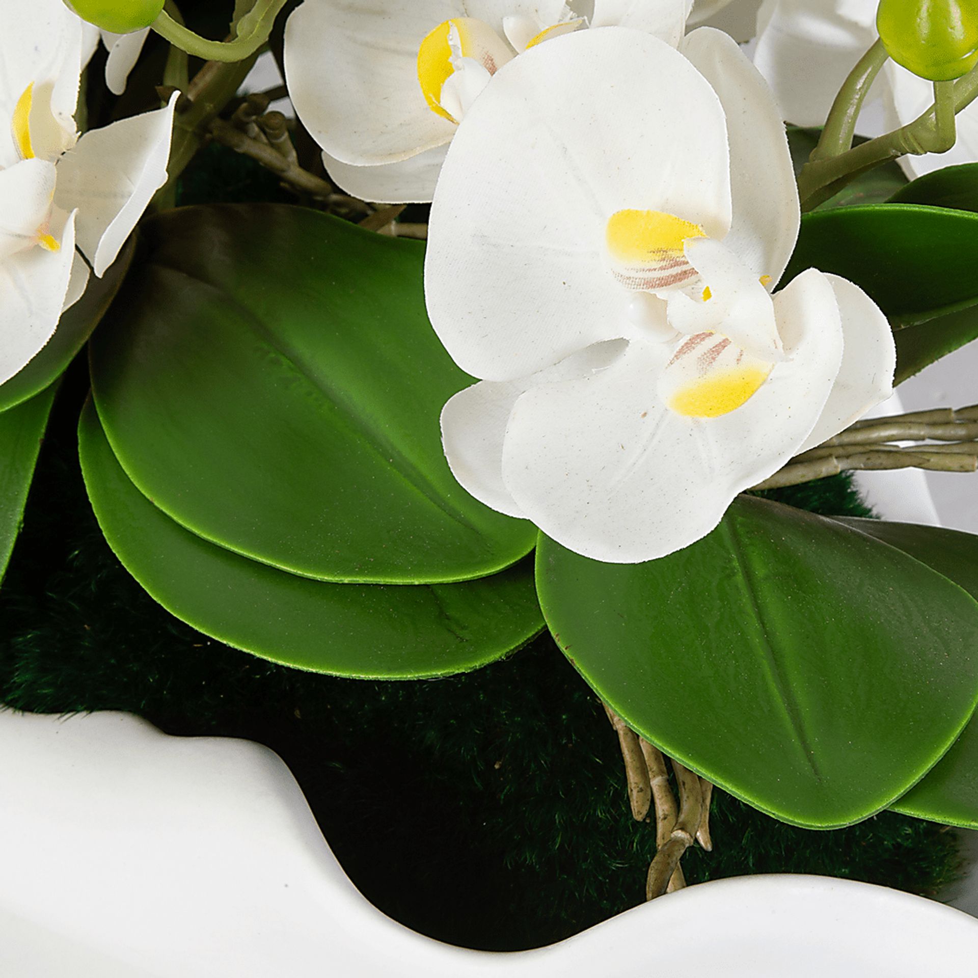Jalaf White Silk Floral - Image 2