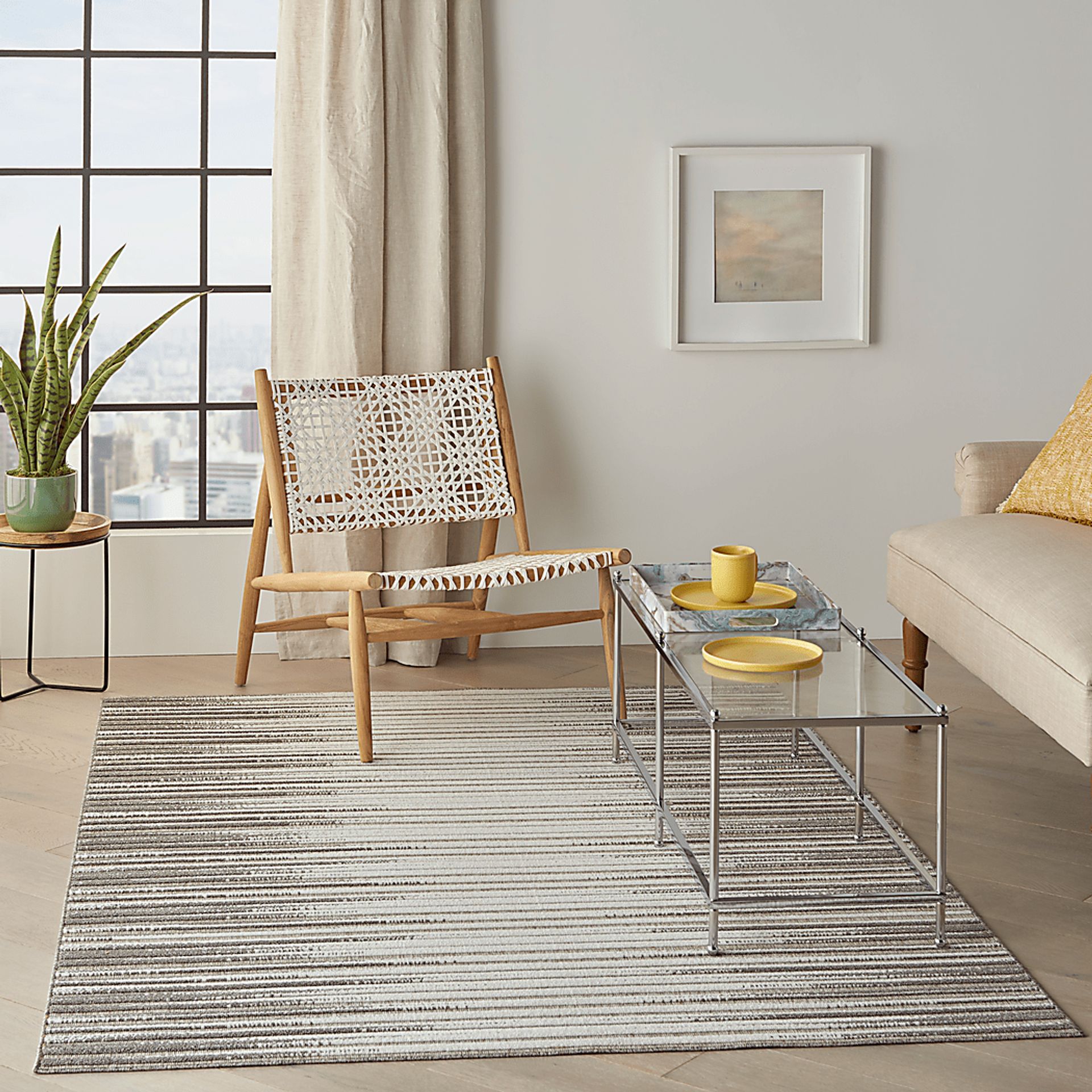Jalia Light Gray 5' x 7' Indoor/Outdoor Rug - Image 11
