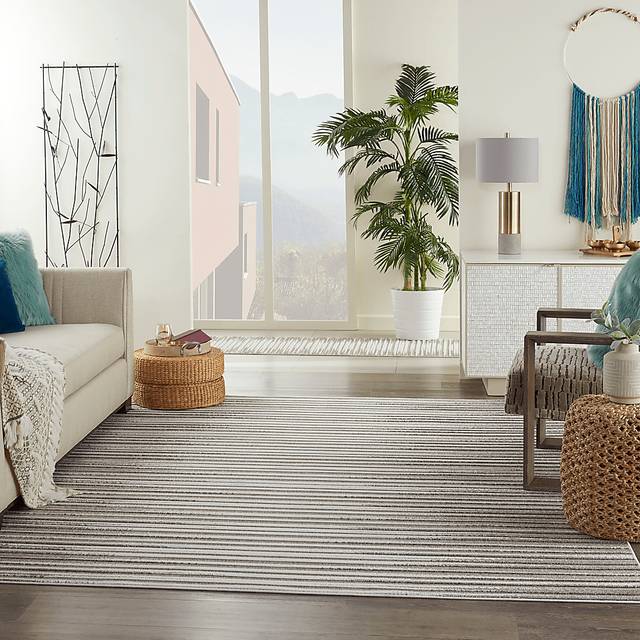 Jalia Light Gray 5' x 7' Indoor/Outdoor Rug - Thumbnail - Image 8