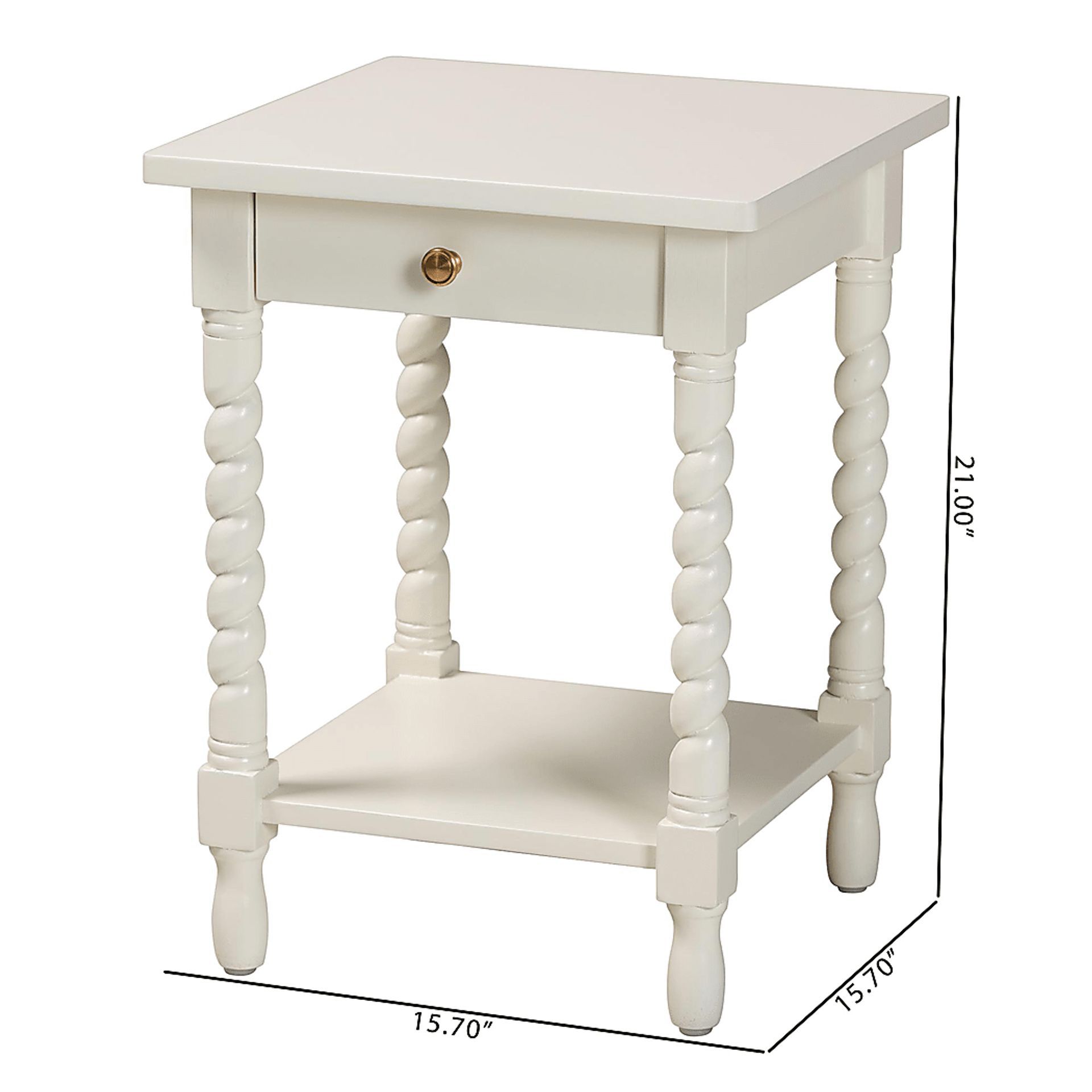 Jaliec White Nightstand - Image 6
