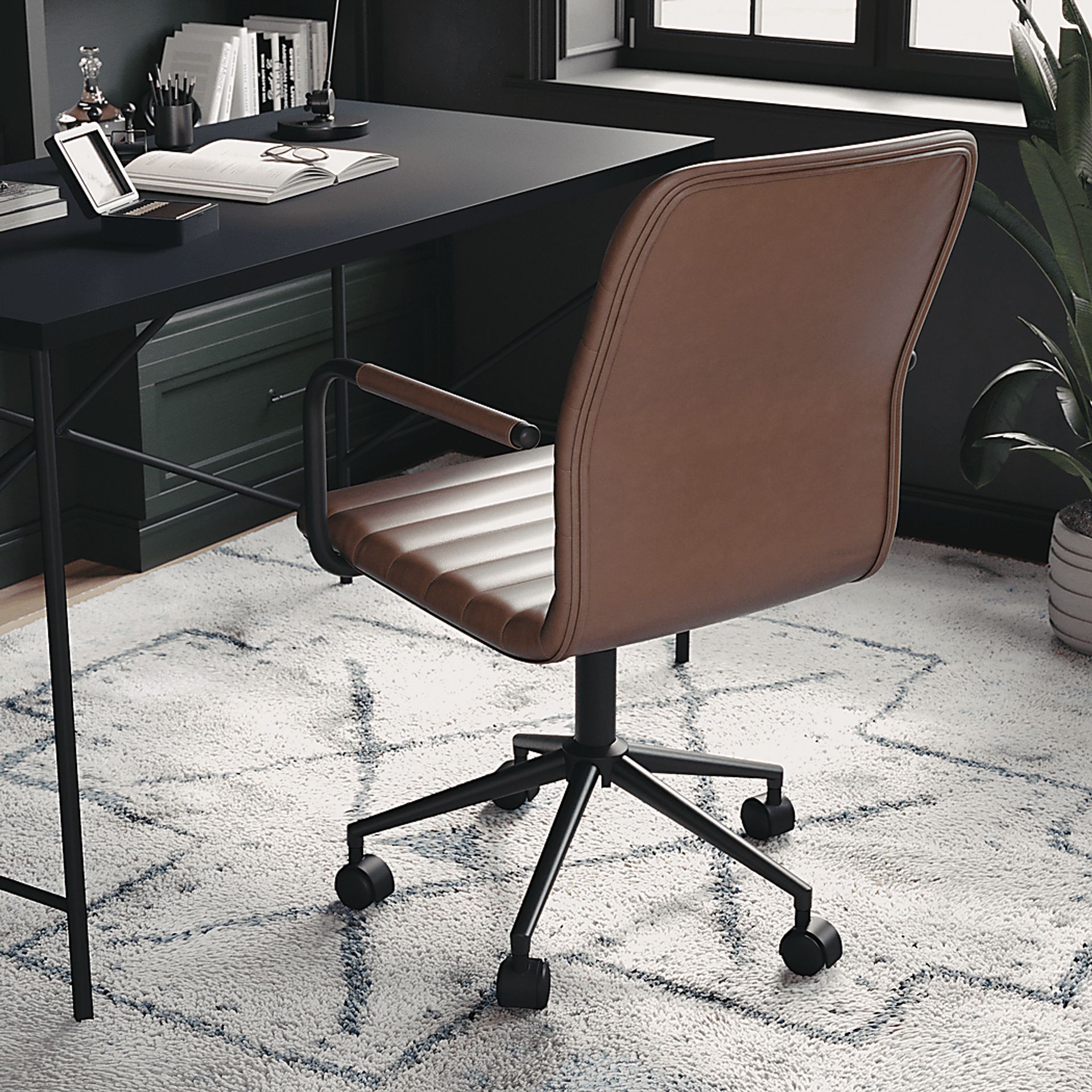 Jalowy Brown Office Chair - Image 3