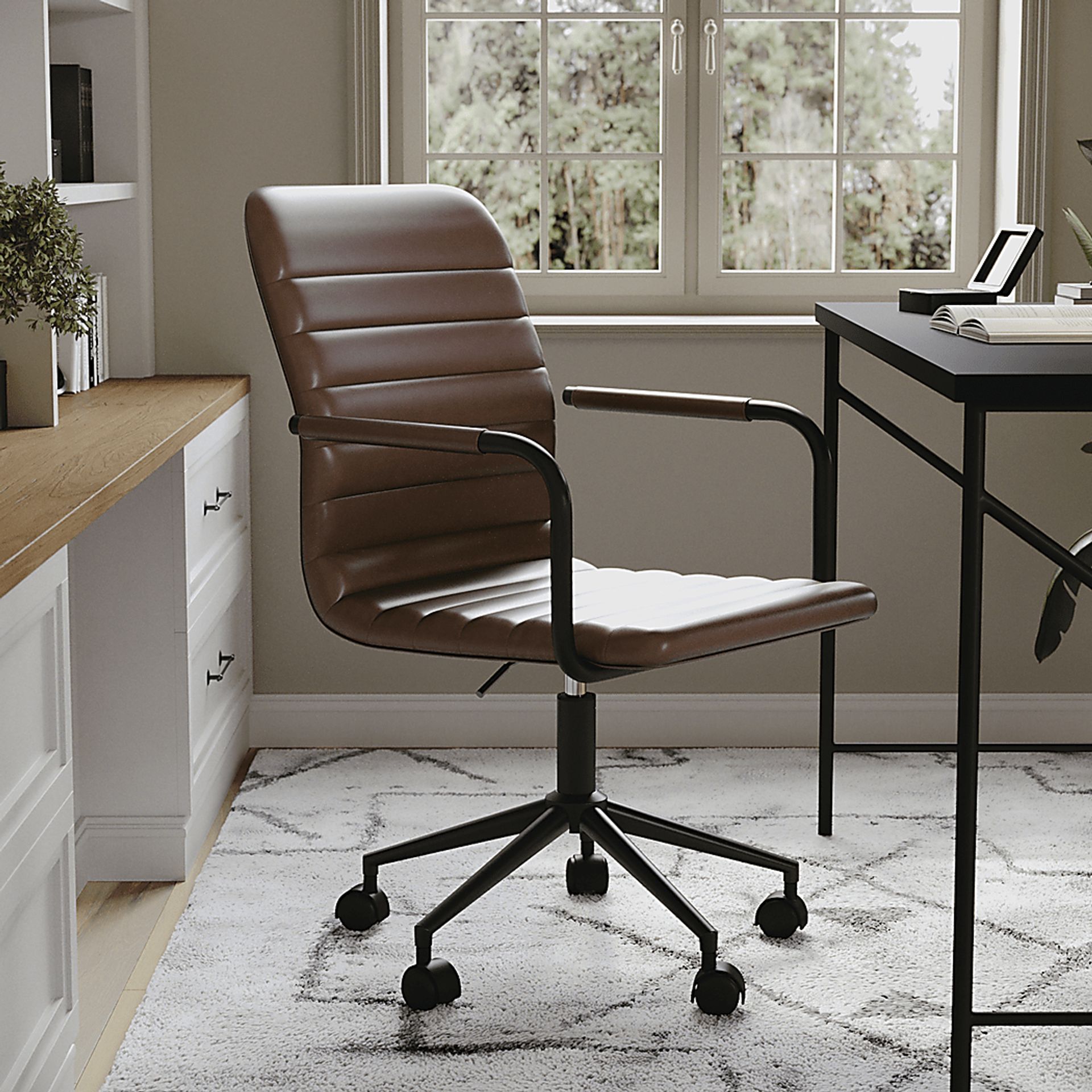 Jalowy Brown Office Chair - Image 4