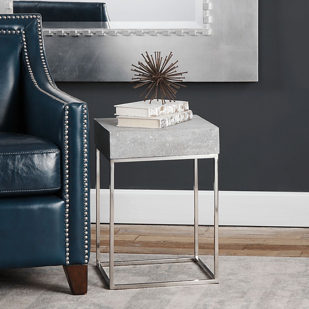 Jamber Gray Accent Table