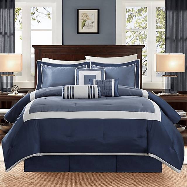 Jame Blue 7 pc Queen Comforter Set - Thumbnail - Image 2