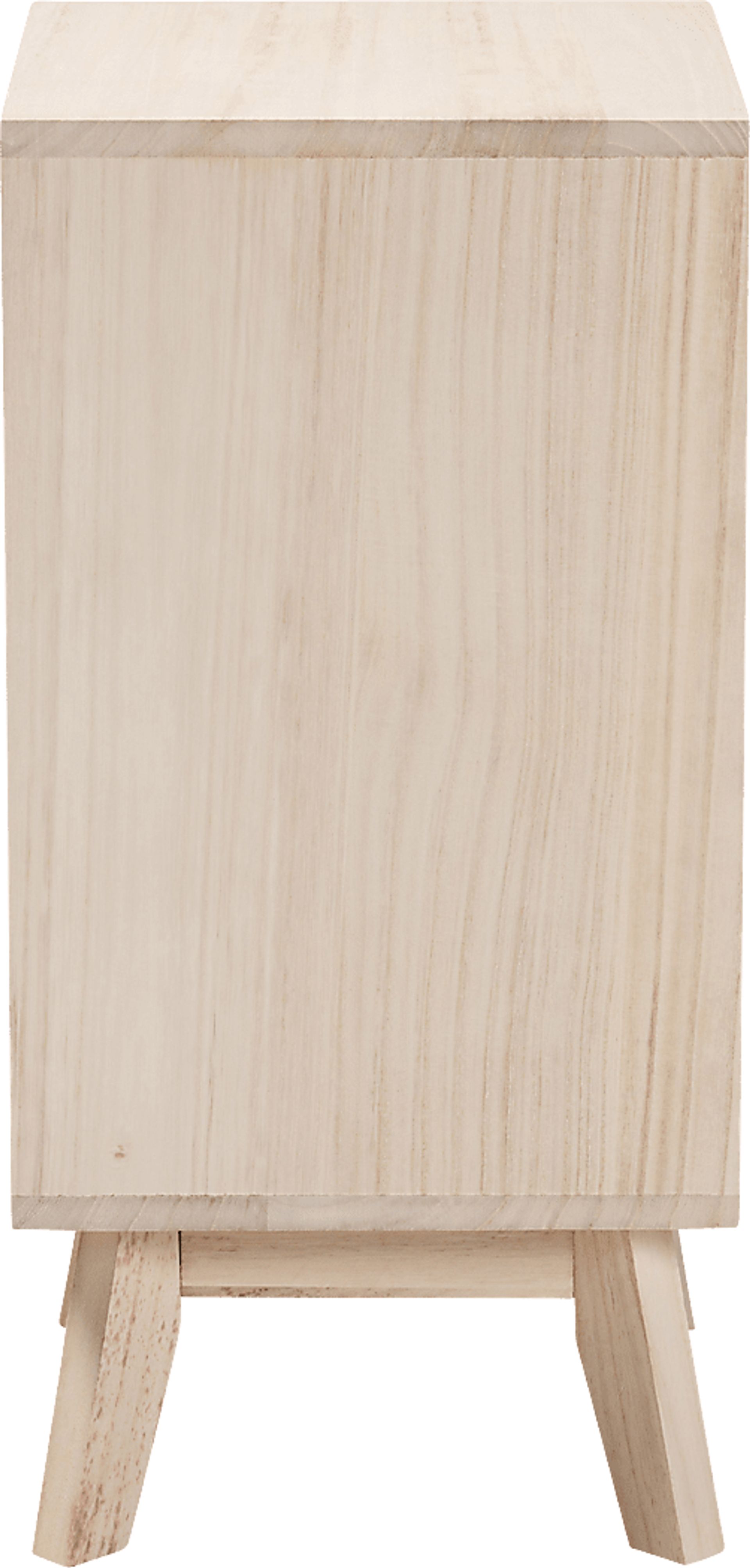 Jamele White Small Nightstand - Image 4