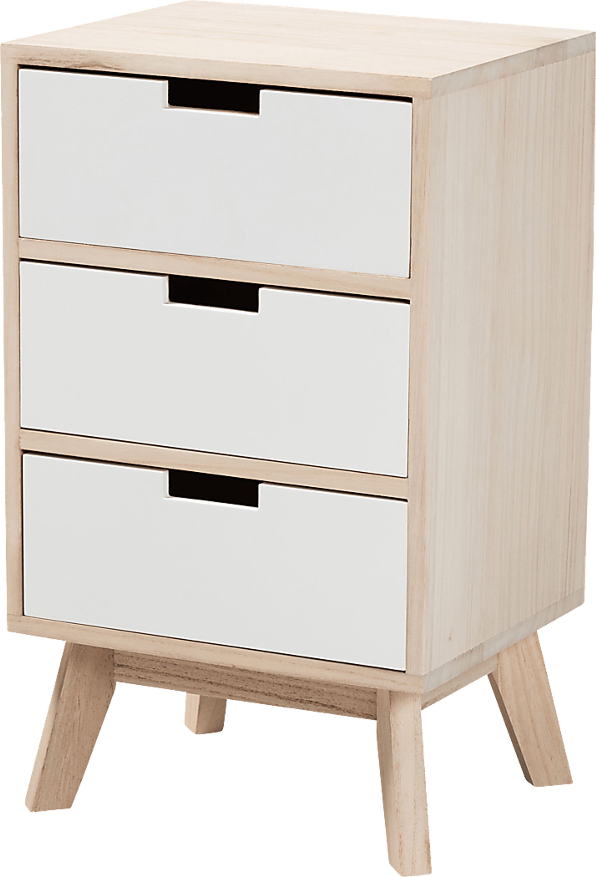Jamele White Small Nightstand - Image 1