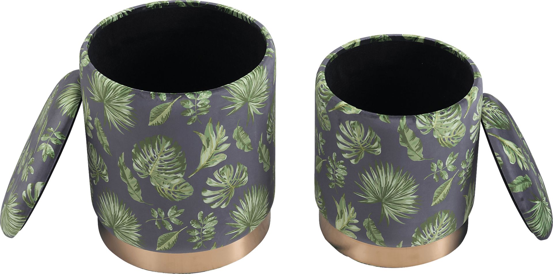 Jamen Green Ottoman, Set of 2 - Image 3