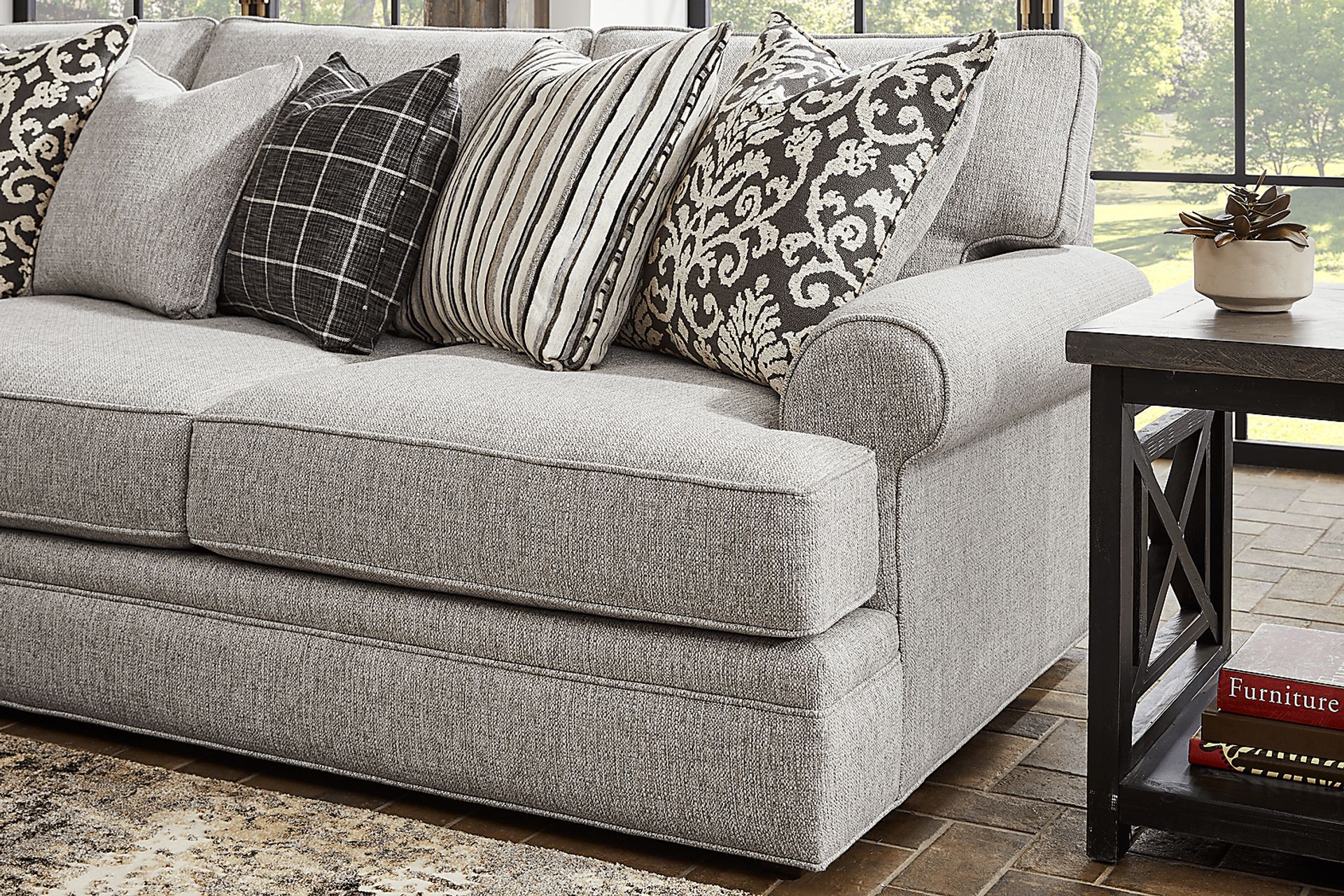 Jamestown Pebble 3 Pc Sectional - Image 3