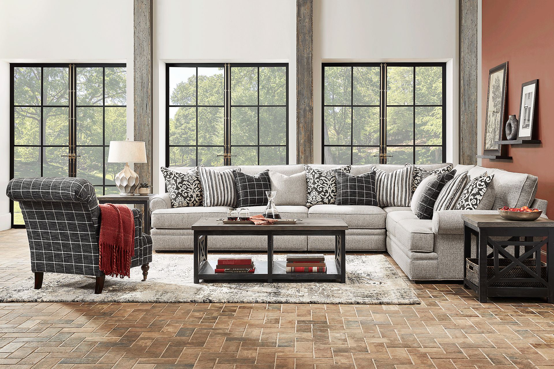Jamestown Pebble 4 Pc Sectional - Image 2