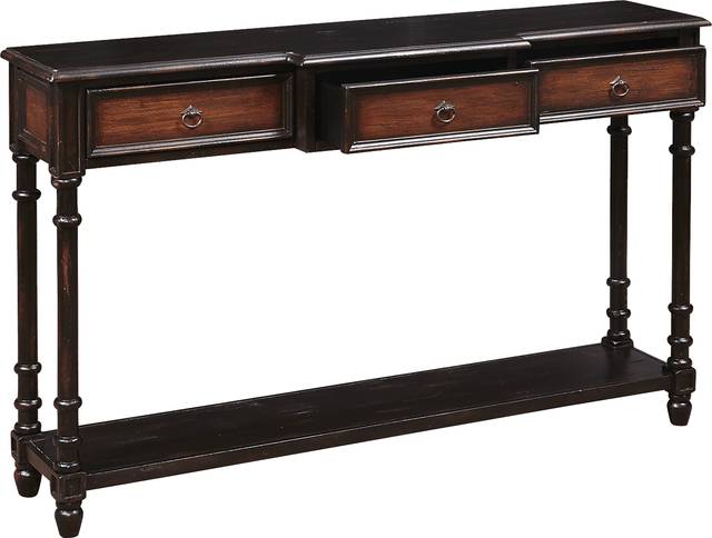 Jamison Brown Sofa Table - Thumbnail - Image 2