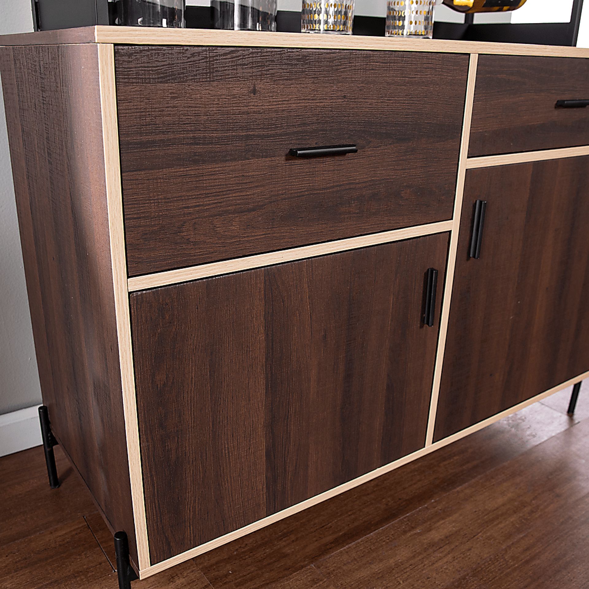 Janabyrd Brown Bar Cabinet - Image 6