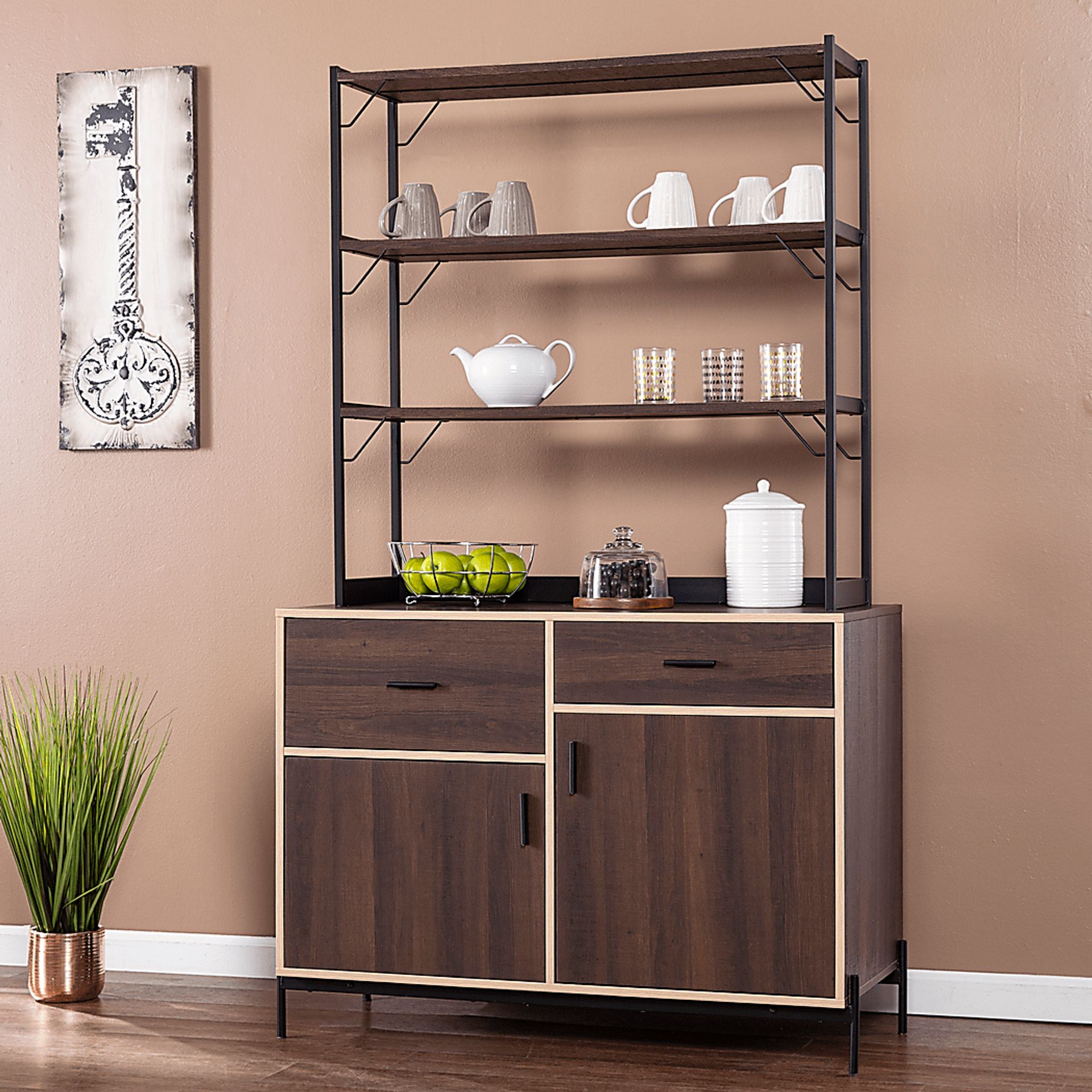 Janabyrd Brown Bar Cabinet - Image 7