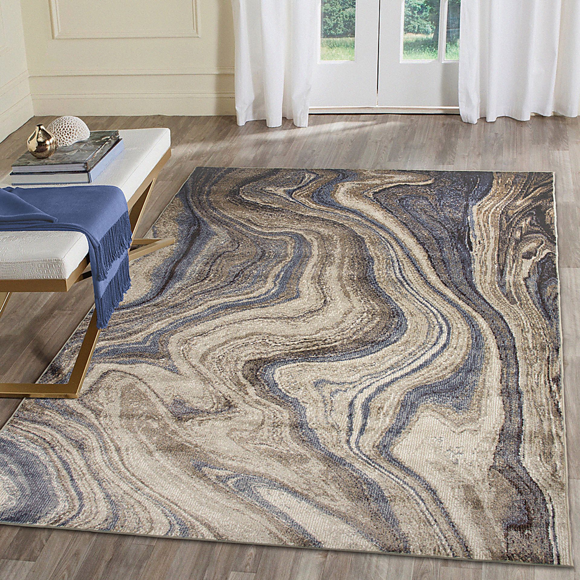 Jandar Blue 7'10 x 9'10 Rug - Image 2