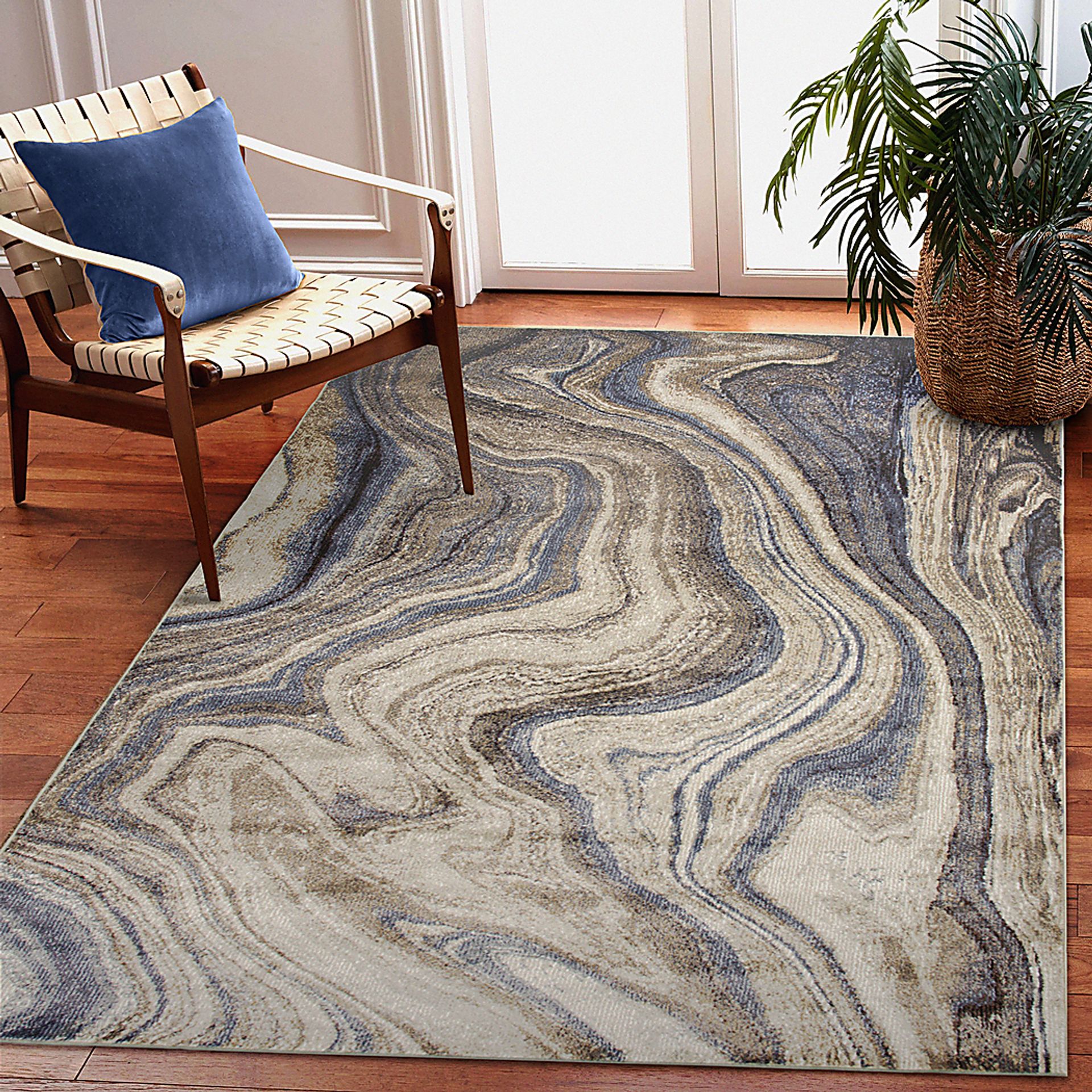 Jandar Blue 7'10 x 9'10 Rug - Image 7