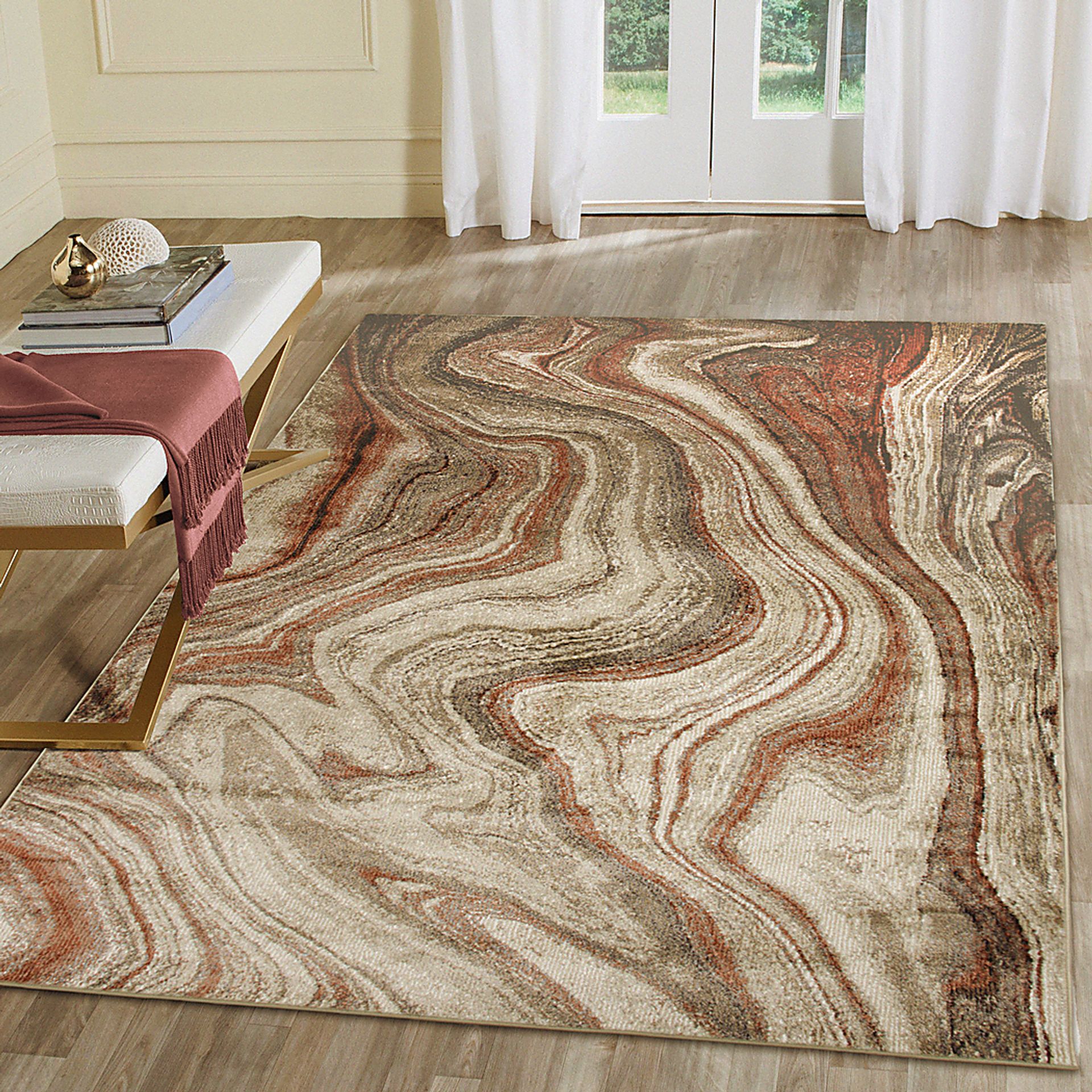 Jandar Red 5'3 x 7'6 Rug - Image 2