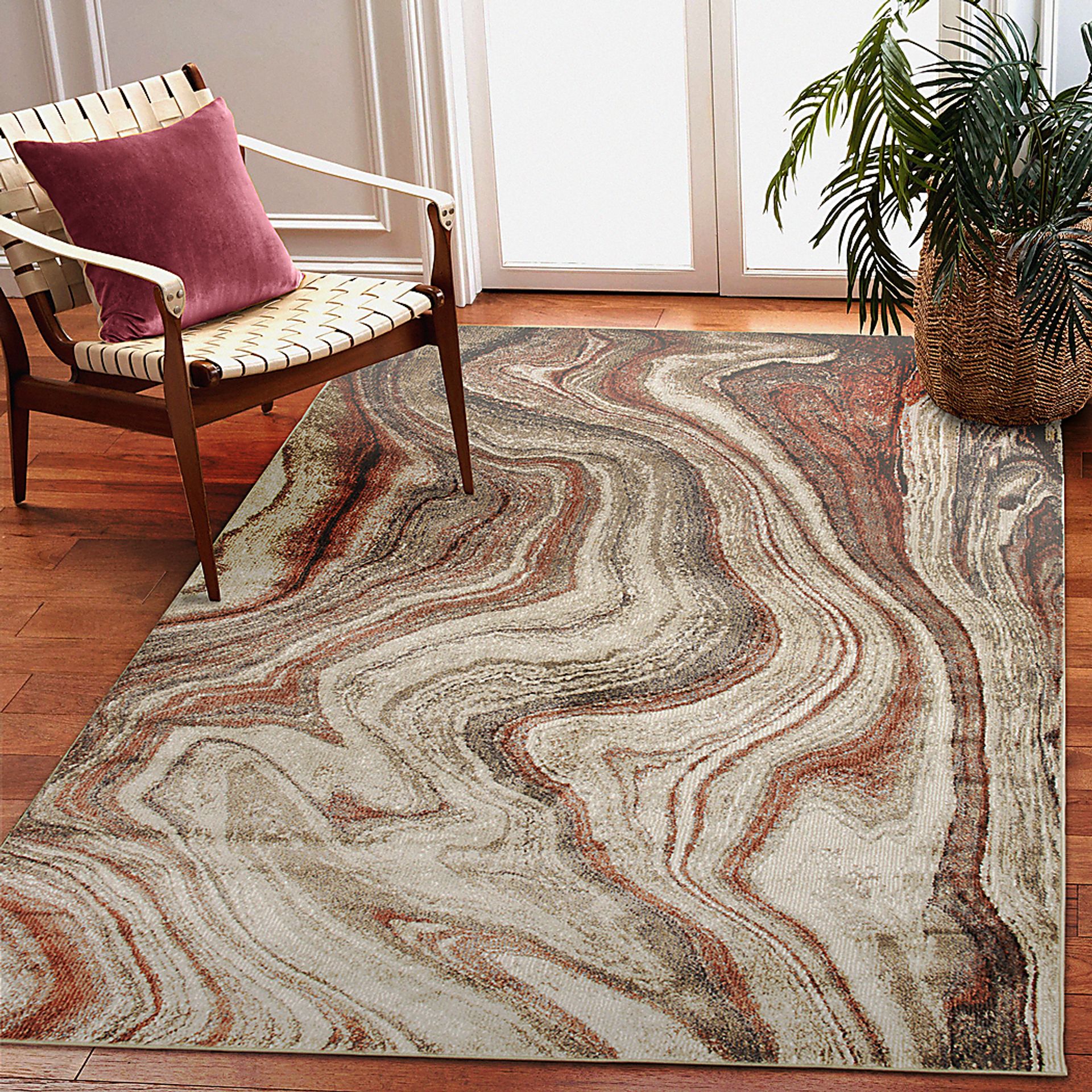 Jandar Red 5'3 x 7'6 Rug - Image 7