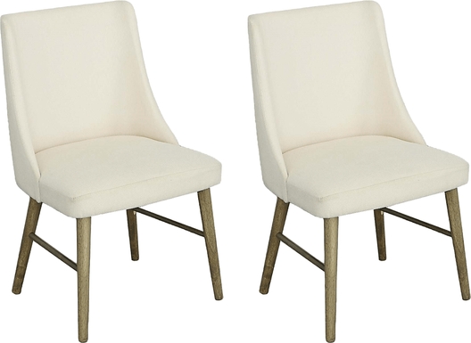 Jandell Beige Dining Chair, Set of 2