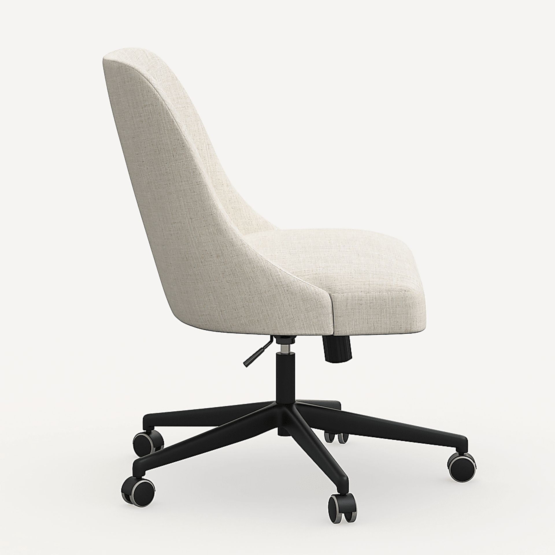 Janeran III White Office Chair - Image 3