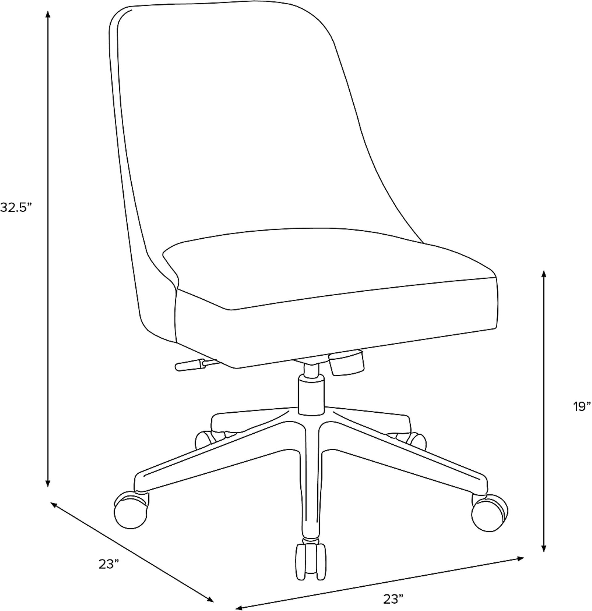 Janeran III White Office Chair - Image 5