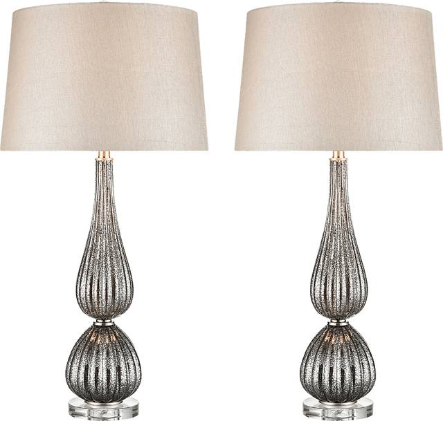 Janette Grove Silver Lamp, Set of 2 - Thumbnail - Image 1