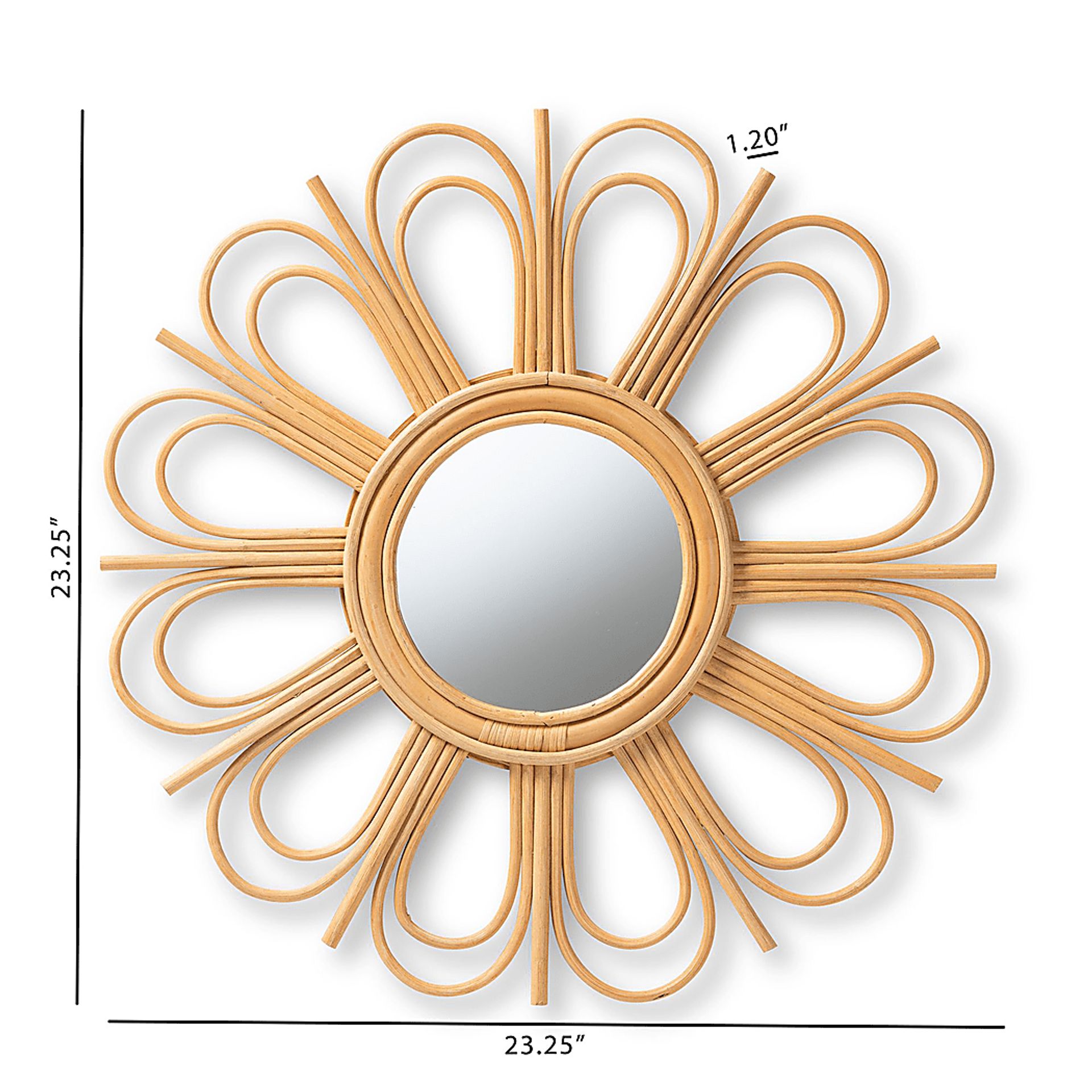 Janila Brown Accent Mirror - Image 4