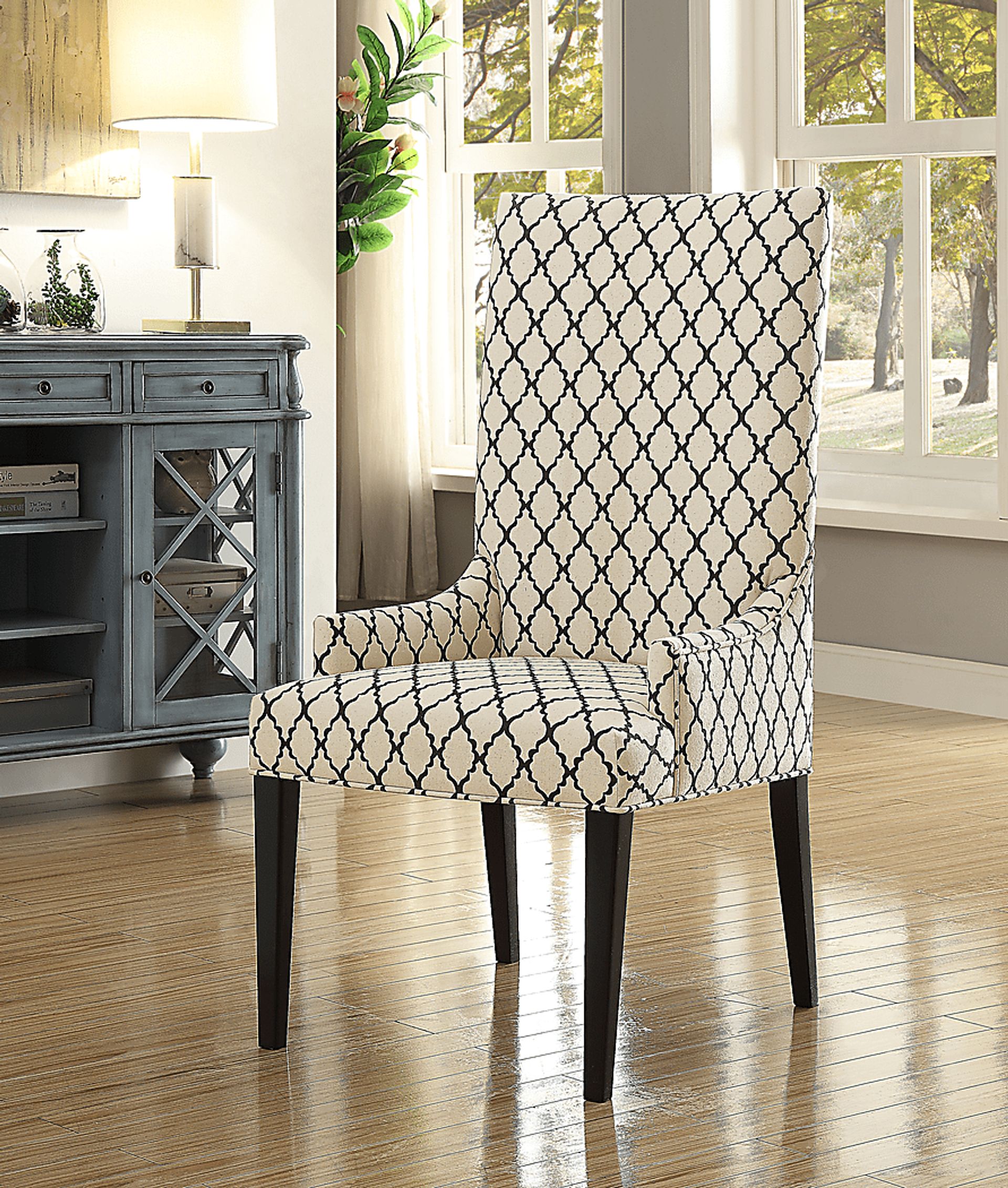 Janine Lane Cream Accent Chair - Image 2