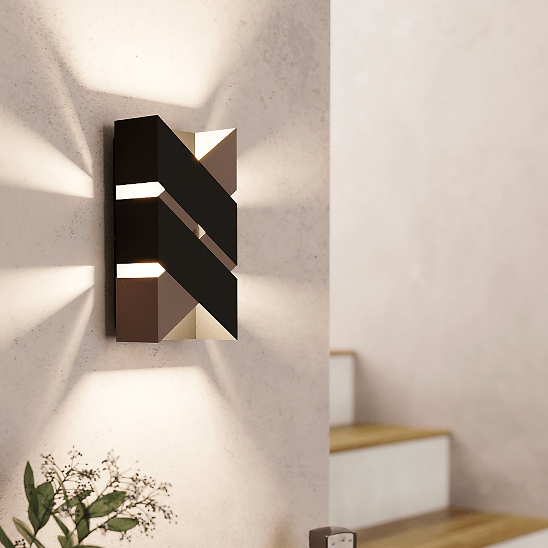 Jansing Edge Black Sconce - Image 2