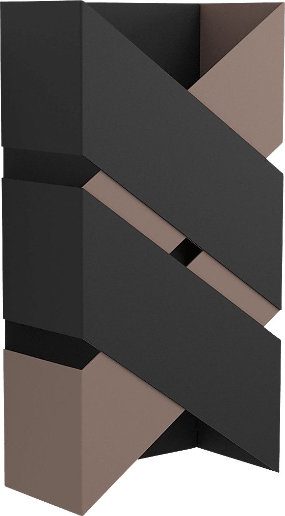 Jansing Edge Black Sconce