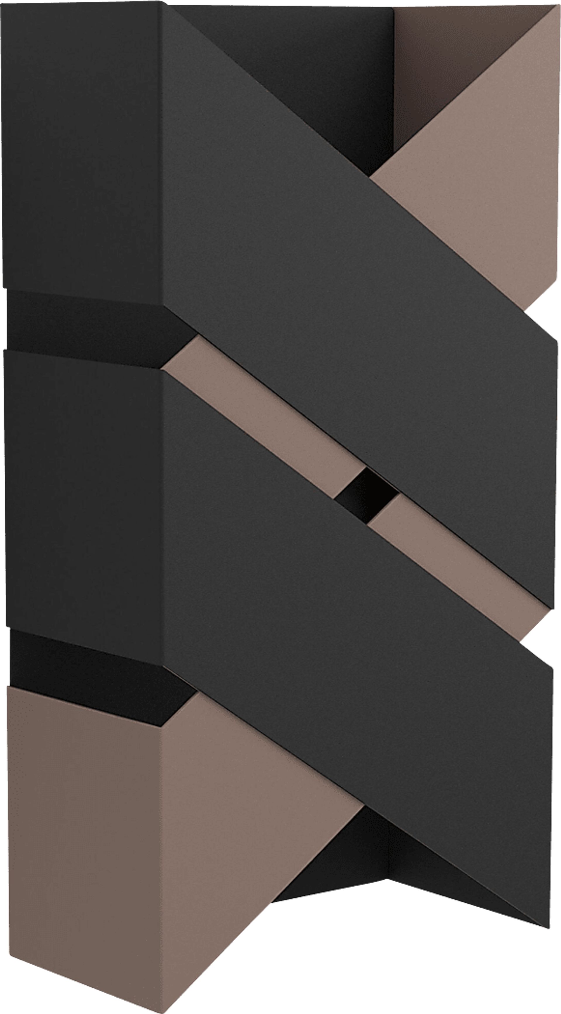 Jansing Edge Black Sconce - Image 1