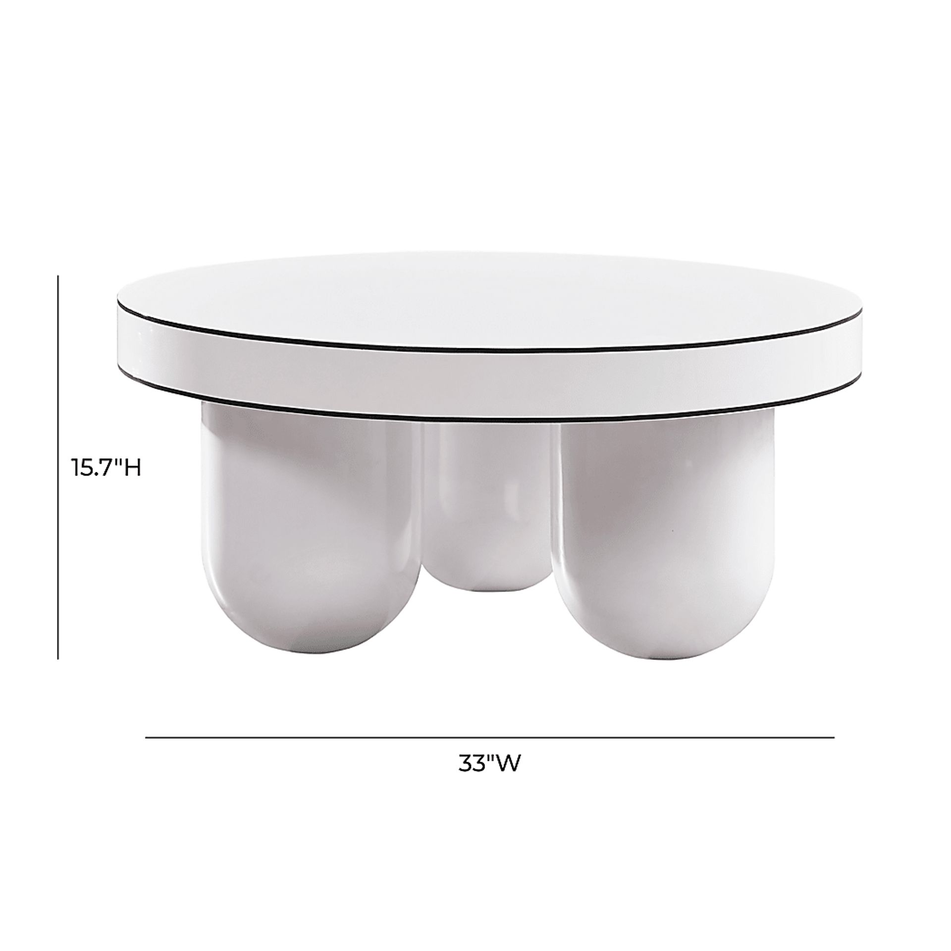 Japala White Cocktail Table - Image 6